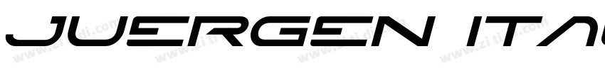 Juergen Italic字体转换